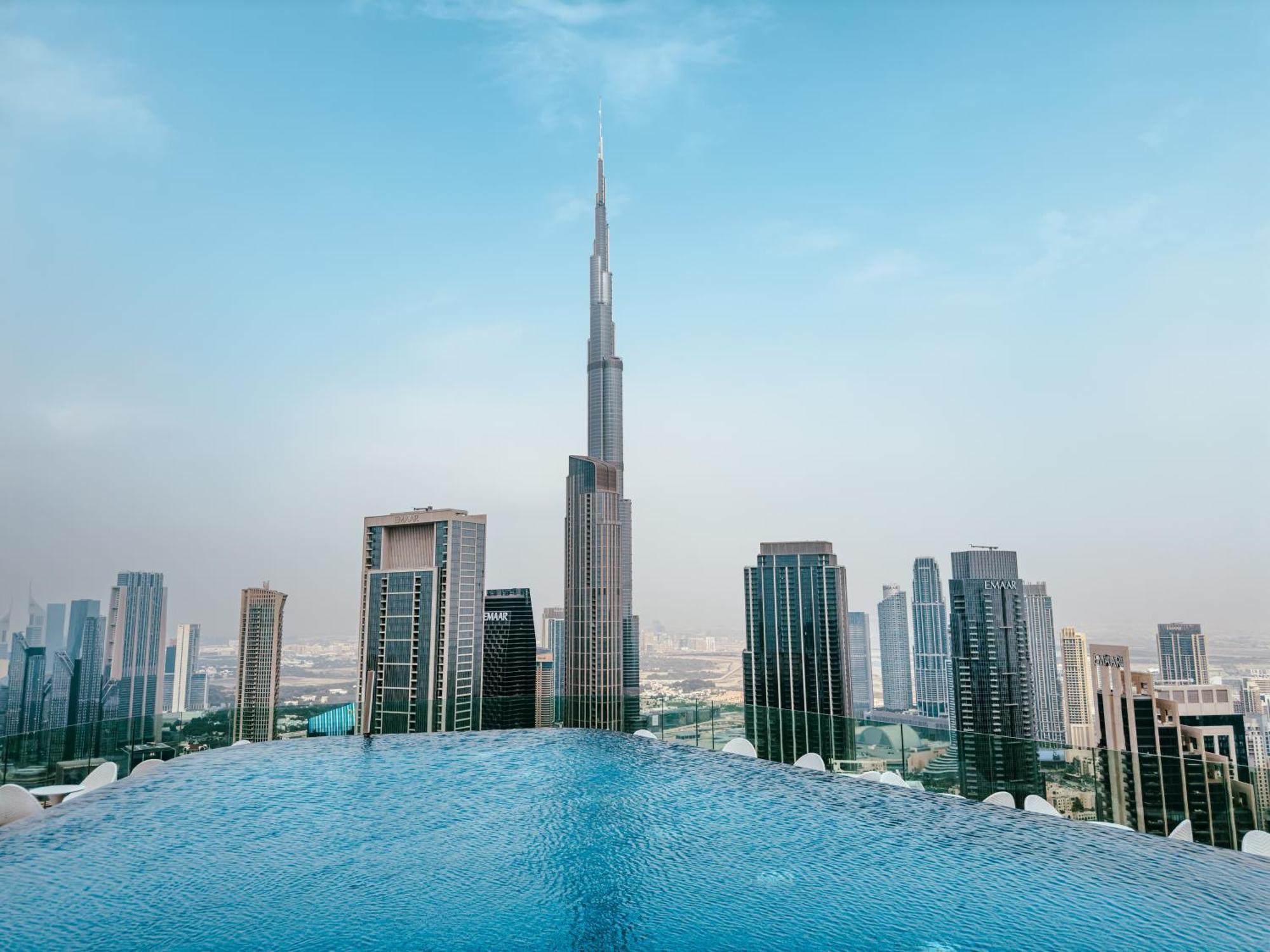 Aliving Luxury 2Br With Infinity Pool At Paramount Hotel Midtown Close To Dubai Mall & Burj Khalifa Dış mekan fotoğraf